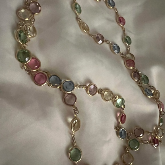 Austrian USA Crystal (stamped)🌹👍❤️necklace 🤗🌹. - Picture 2 of 6